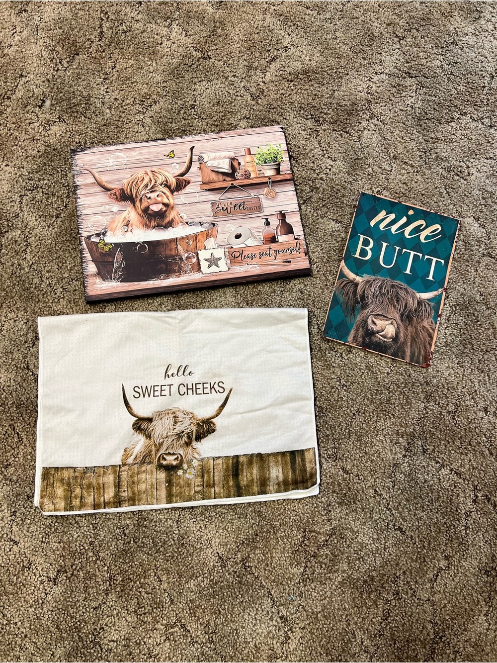 Highland Décor Set - Brown, Cream, Teal